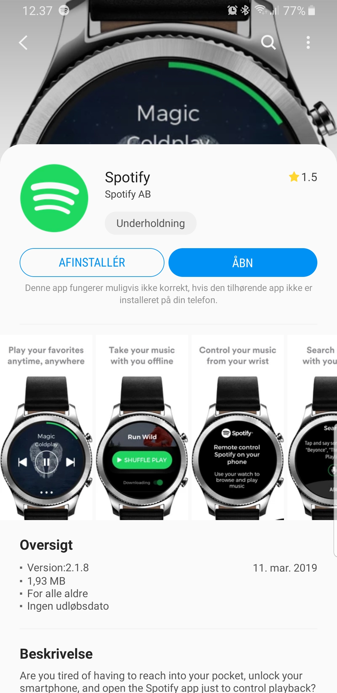 Spotify App For Galaxy S3 Frontier